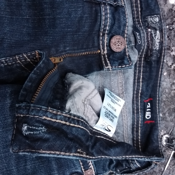 Women's Silver Aiko Jeans Mid Slim Boot Cut 29W by 31L NOWT - Picture 15 of 16